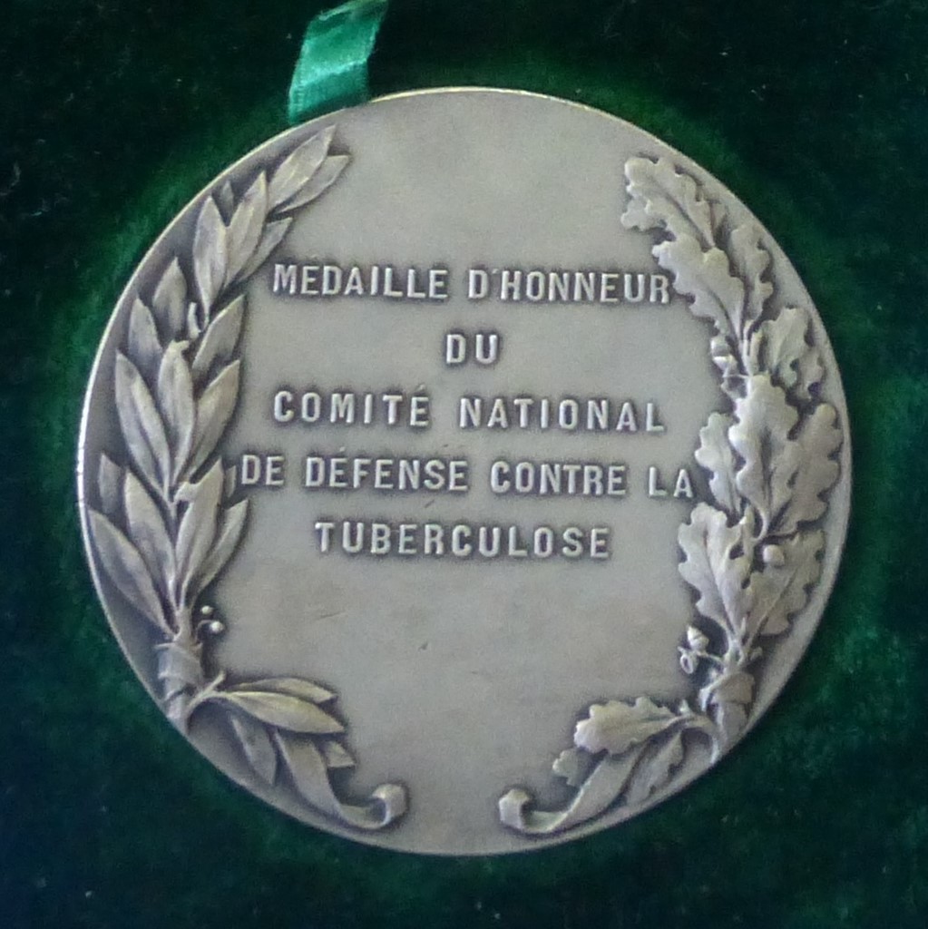 Le baiser au soleil Médaille d'honneur du Comité national de défense contre la tuberculose