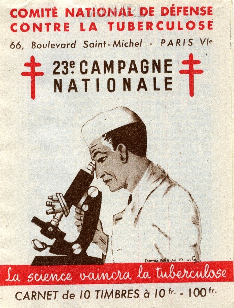 1953 Carnet complet « La science vaincra » avec 10 timbres