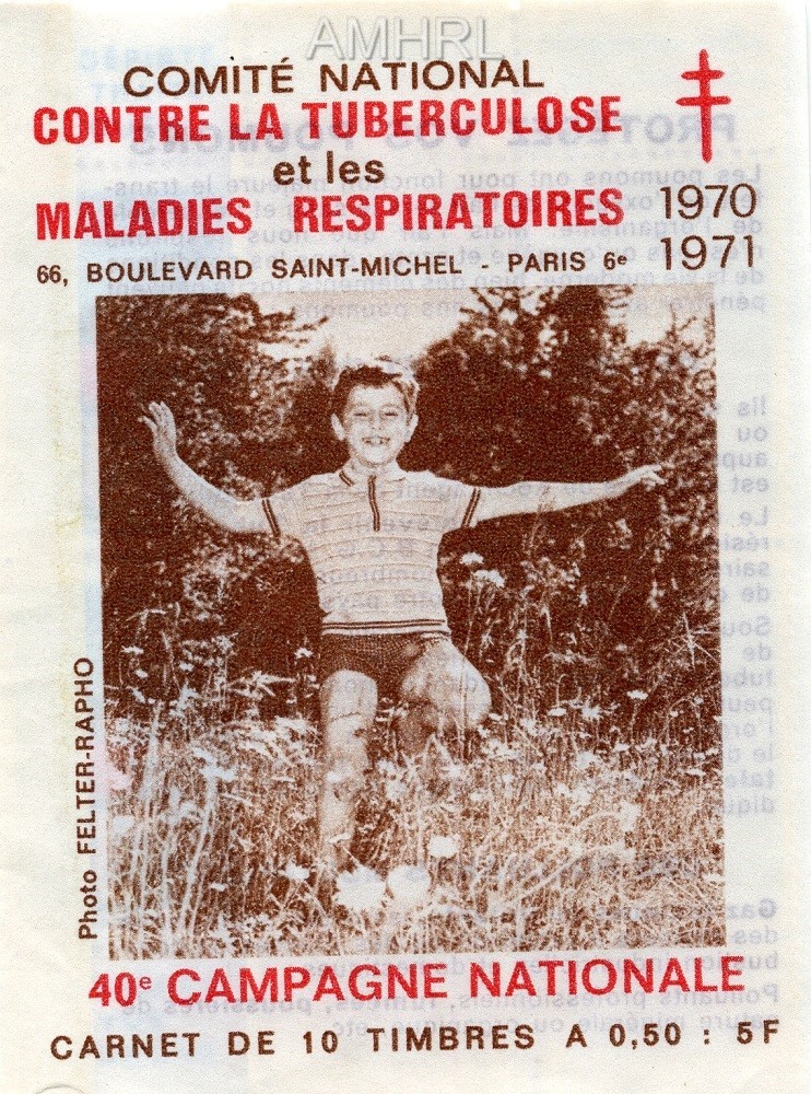 1970-1971 Carnet complet « Protégez vos poumons » avec 10 timbres