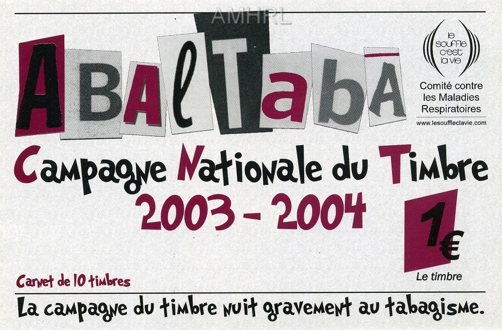 2003/2004 Carnet complet « Abaltaba » avec 10 timbres