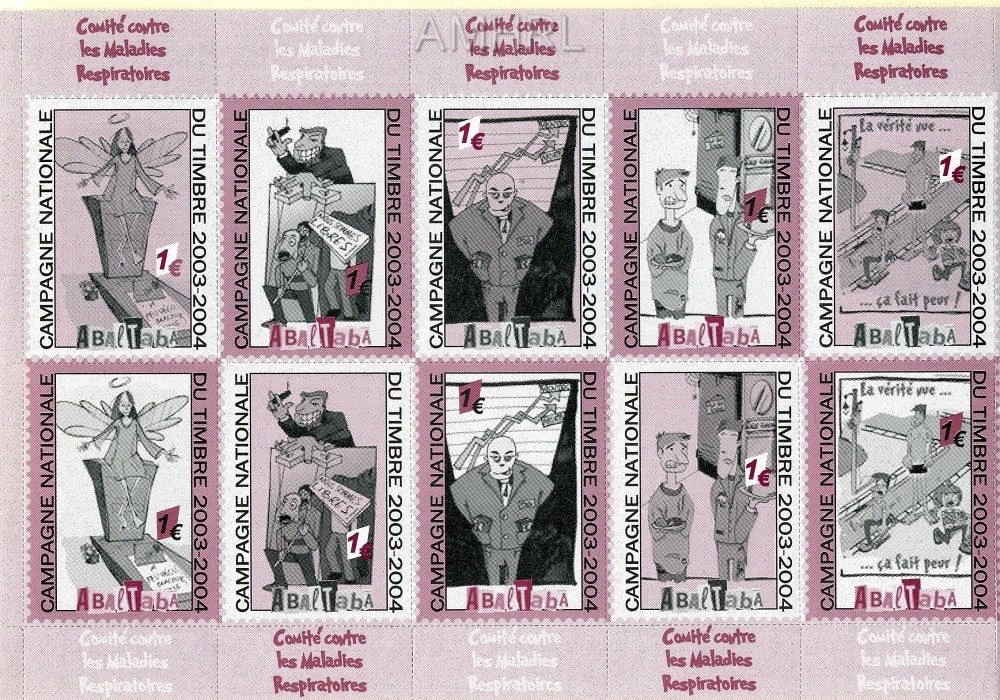 2003/2004 Carnet complet « Abaltaba » avec 10 timbres