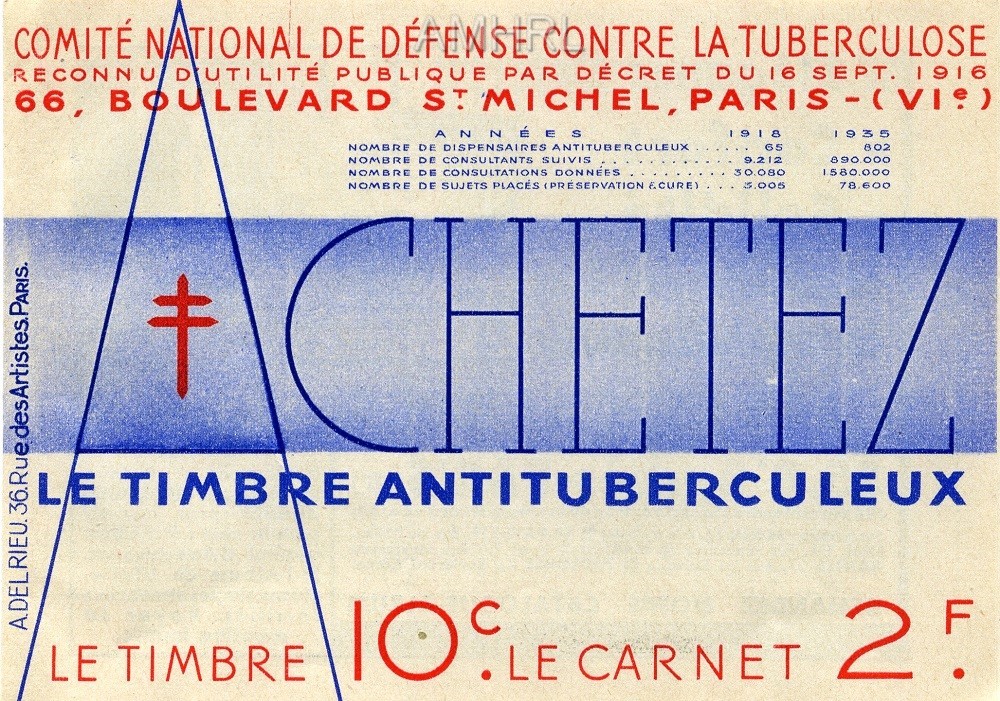 1935 Carnet complet « Mieux vaut prévenir » avec 20 timbres