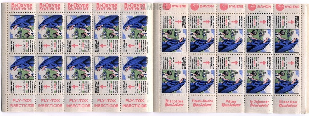 1935 Carnet complet « Mieux vaut prévenir » avec 20 timbres