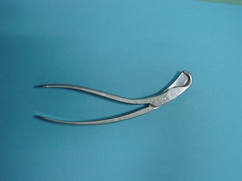 Petite pince-gouge courbe