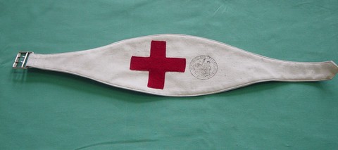 Brassard imprimé de la Croix-Rouge