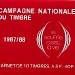 1987/1988 Carnet complet « Le souffle c’est la vie » avec 10 timbres