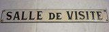 Plaque de salle "Salle de visite "