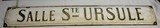 Plaque "Salle Ste Ursule"